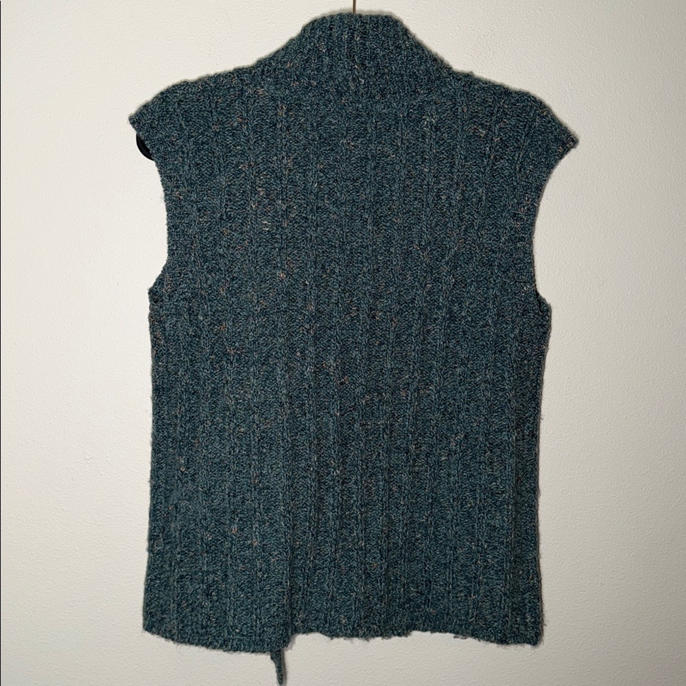Vintage Knit Chunky Short Sleeve Button Sweater Top - Picture 4 of 4